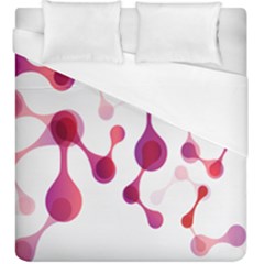 Molecular New Pink Purple Duvet Cover (king Size) by Mariart