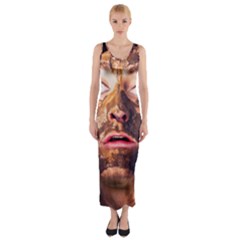 Shitfaced Fitted Maxi Dress by RakeClag