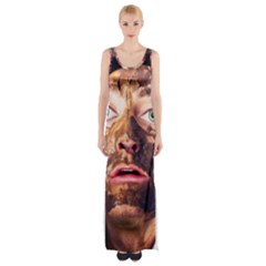 Shitfaced Maxi Thigh Split Dress by RakeClag