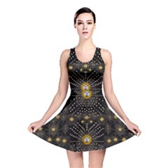 Lace Of Pearls In The Earth Galaxy Pop Art Reversible Skater Dress by pepitasart