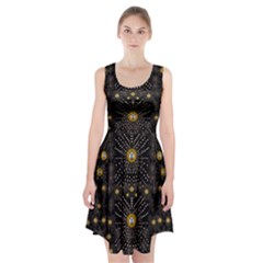 Lace Of Pearls In The Earth Galaxy Pop Art Racerback Midi Dress by pepitasart