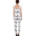 Black And White Wavy Stripes Pattern OnePiece Catsuit View2