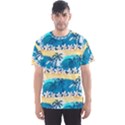 Tropical Surfing Palm Tree Men s Sport Mesh Tee View1