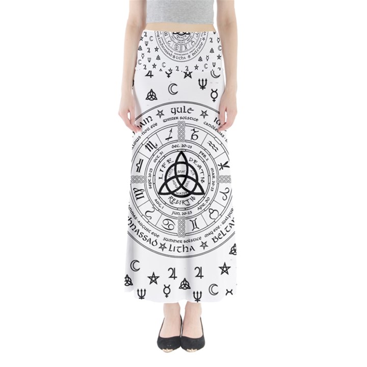 Witchcraft symbols  Maxi Skirts