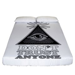 Illuminati Fitted Sheet (california King Size) by Valentinaart