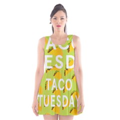 Bread Taco Tuesday Scoop Neck Skater Dress by Mariart