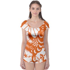 Chinese Zodiac Horoscope Zhen Icon Star Orangechicken Boyleg Leotard  by Mariart