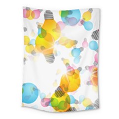 Lamp Color Rainbow Light Medium Tapestry by Mariart