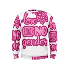 Love Knows No Gender Kids  Sweatshirt by Valentinaart