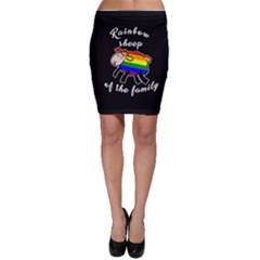 Rainbow Sheep Bodycon Skirt by Valentinaart