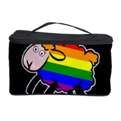 Rainbow Sheep Cosmetic Storage Case by Valentinaart