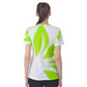 Leaf Green White Women s Cotton Tee View2