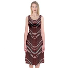 Abstraction Midi Sleeveless Dress by Valentinaart