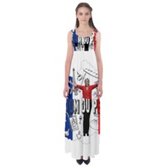 Marine Le Pen Empire Waist Maxi Dress by Valentinaart