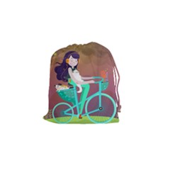 Bikeride Drawstring Pouches (small)  by Mjdaluz