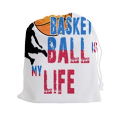 Basketball Is My Life Drawstring Pouches (xxl) by Valentinaart