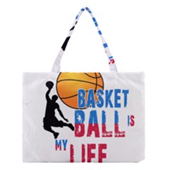 Basketball Is My Life Medium Tote Bag by Valentinaart