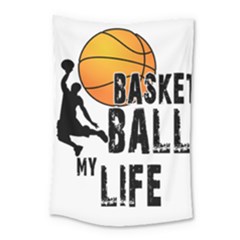 Basketball Is My Life Small Tapestry by Valentinaart