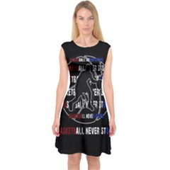 Basketball Never Stops Capsleeve Midi Dress by Valentinaart