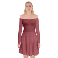 Kellytvgear Redrum Off Shoulder Skater Dress by Kellytvgear