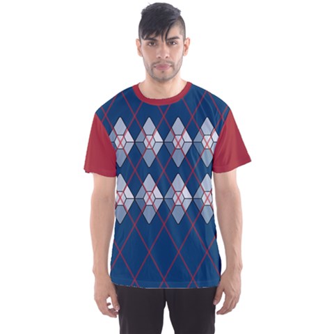 Diamonds And Lasers Argyle  Men s Sport Mesh Tee by emilyzragz