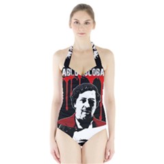 Pablo Escobar  Halter Swimsuit by Valentinaart