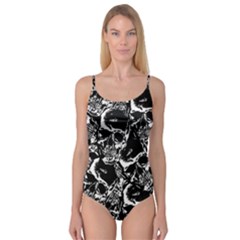 Skulls Pattern Camisole Leotard  by ValentinaDesign