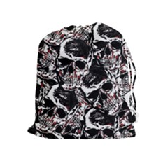 Skull Pattern Drawstring Pouches (extra Large) by ValentinaDesign