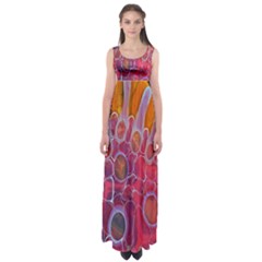 Micro Macro Belle Fisher Nature Stone Empire Waist Maxi Dress by Mariart