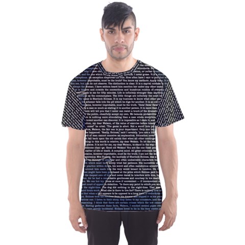 Sherlock Quotes Men s Sport Mesh Tee by Mariart