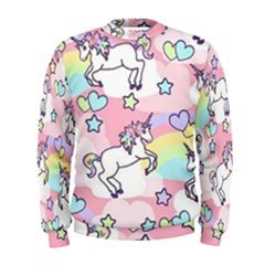 Unicorn Rainbow Men s Sweatshirt by Nexatart