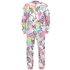 Unicorn Rainbow Onepiece Jumpsuit (men)  by Nexatart