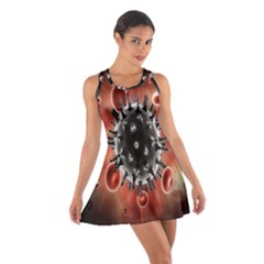 Cancel Cells Broken Bacteria Virus Bold Cotton Racerback Dress by Mariart