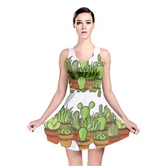 Cactus - Dont Be A Prick Reversible Skater Dress by Valentinaart