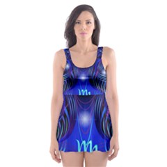 Sign Virgo Zodiac Skater Dress Swimsuit by Mariart