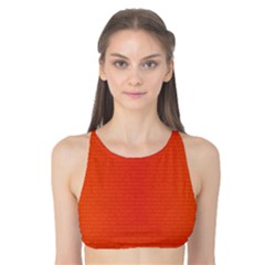 Scarlet Pimpernel Writing Orange Green Tank Bikini Top by Mariart