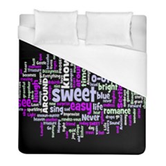 Writing Color Rainbow Sweer Love Duvet Cover (full/ Double Size) by Mariart