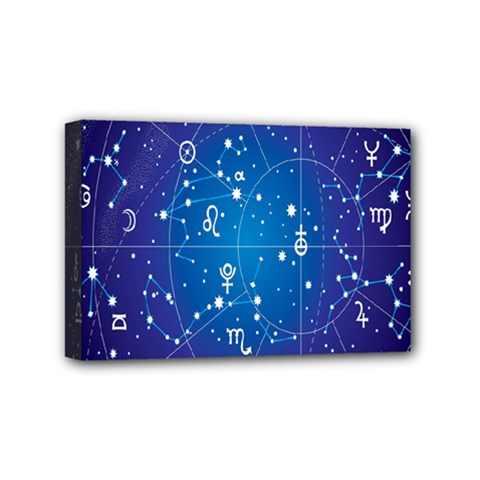 Astrology Illness Prediction Zodiac Star Mini Canvas 6  X 4  by Mariart