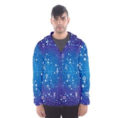 Astrology Illness Prediction Zodiac Star Hooded Wind Breaker (men) by Mariart