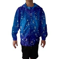 Astrology Illness Prediction Zodiac Star Hooded Wind Breaker (kids) by Mariart