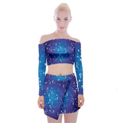 Astrology Illness Prediction Zodiac Star Off Shoulder Top With Skirt Set by Mariart