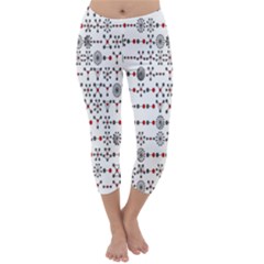 Bioplex Maps Molecular Chemistry Of Mathematical Physics Small Army Circle Capri Winter Leggings  by Mariart