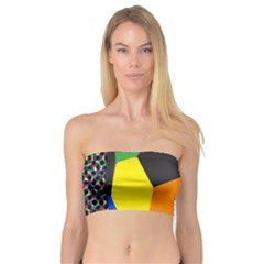 Team Soccer Coming Out Tease Ball Color Rainbow Sport Bandeau Top by Mariart