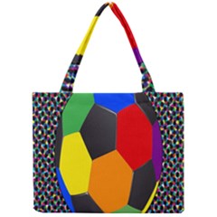 Team Soccer Coming Out Tease Ball Color Rainbow Sport Mini Tote Bag by Mariart