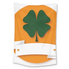 St Patricks Day Ireland Clover Large Tapestry by Nexatart