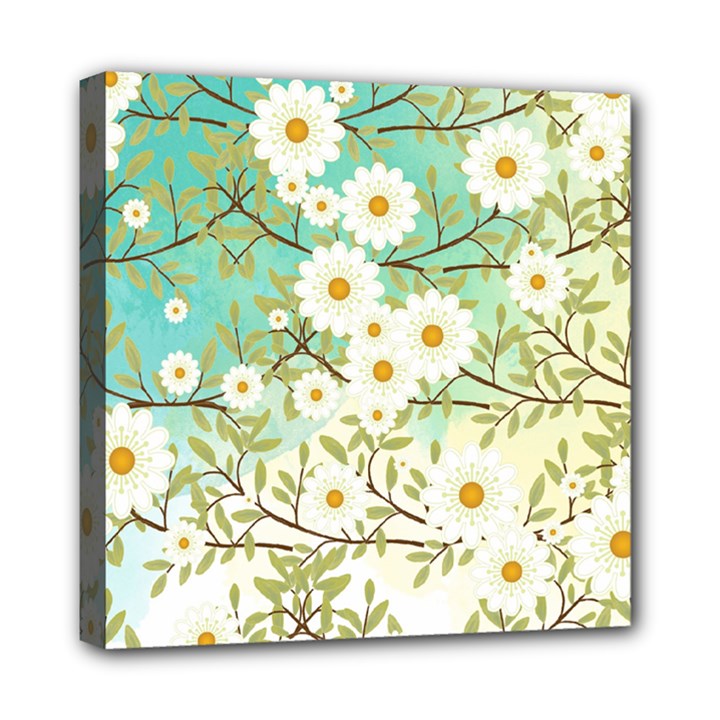 Springtime Scene Mini Canvas 8  x 8 