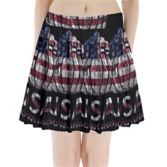 Usa Bowling  Pleated Mini Skirt by Valentinaart