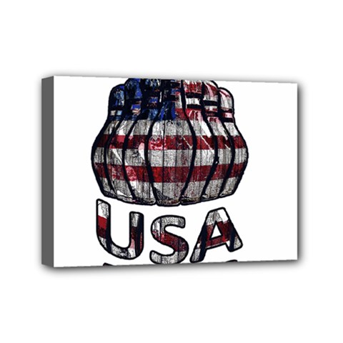 Usa Bowling  Mini Canvas 7  X 5  by Valentinaart