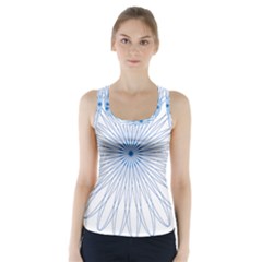 Spirograph Pattern Circle Design Racer Back Sports Top by Nexatart