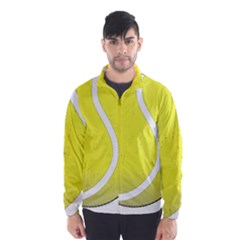 Tennis Ball Ball Sport Fitness Wind Breaker (men) by Nexatart